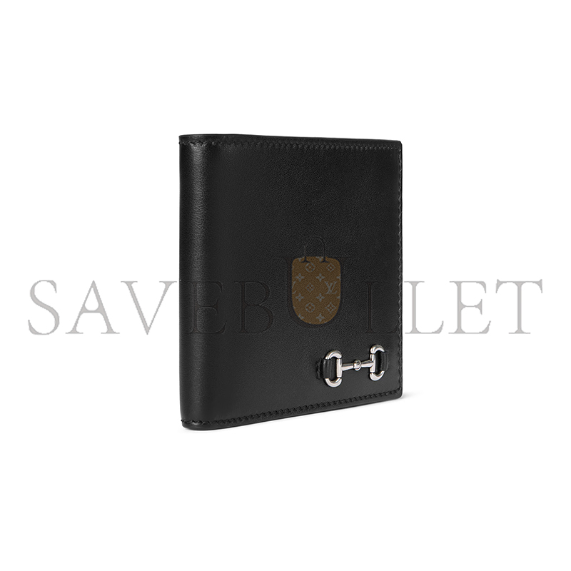 GUCCI BI-FOLD WALLET WITH HORSEBIT 846950 (11*9cm) GUCCI BI-FOLD WALLET WITH HORSEBIT 846950 (11*9cm)